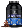 GS WHEY PRO 2 Kgs(4.4 lbs) Chocolate | Isolate Whey Protein Blend|24 g Protein per serving (serving size 32 g)| 5.5 g BCAAs Per Serving | with Added DigeZyme |No Added Sugar