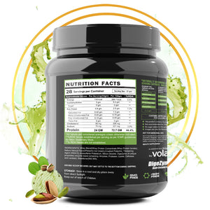 GS WHEY PRO - Ultra-Filtered Whey Protein Isolate and Concentrate Blend (24 g Protein , 0g Sugar, Low Carbs)- Pistachio Ice Cream Flavour