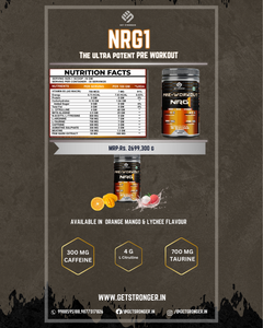 Pre Workout NRG1- The Ultra Potent Pre Workout